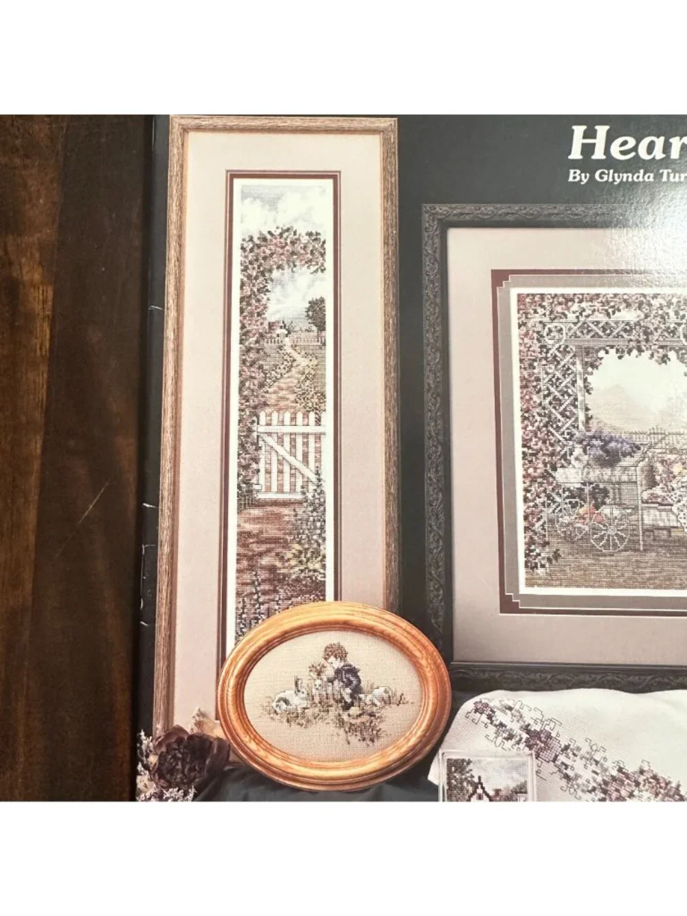 Gardens Of The Heart Cross-Stitch Pattern Book By Glynda Turley